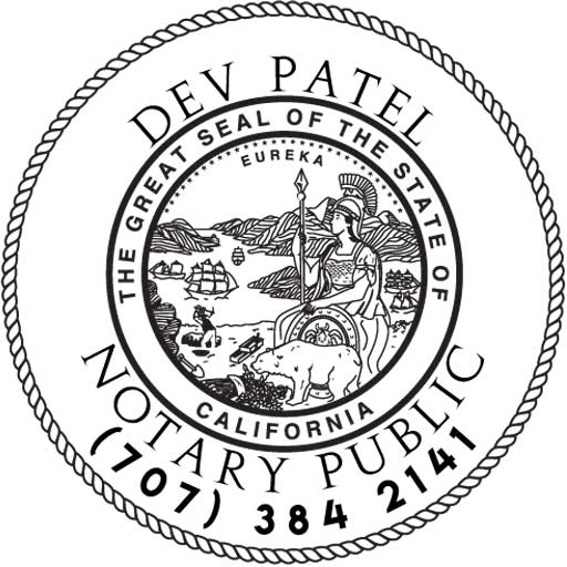 Dev Patel Vacaville Notary